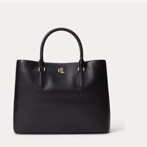 Black Leather Tote Bag